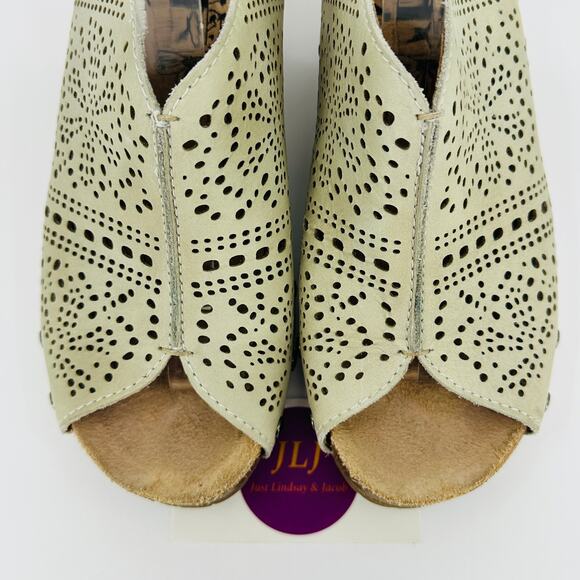 Pikolinos Women's Benissa Smoke Leather Wedge Sandals 868-9342 Size 40/ 9-9.5 US - Picture 4 of 12